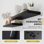 Acovy 48 Inch Floating Shelves, 9.3" Deep Floating Shelf Wall Mounted, Rustic - Image 4