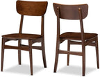 Baxton Studio Set of 2 Netherlands Mid-Century Modern Scandinavian Style Dark - Image 4