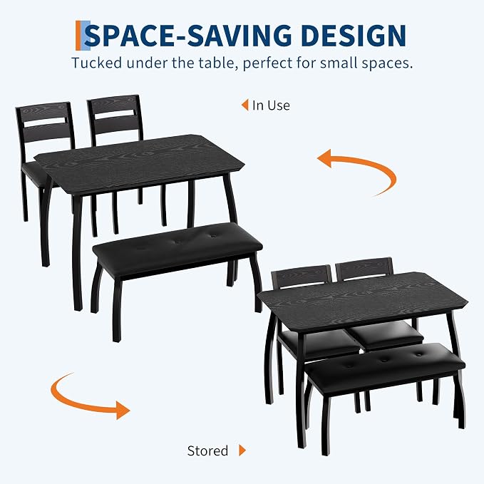 IDEALHOUSE 43'' Dining Table Set - Image 2