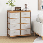 Giantex 8 Drawers Dresser for Bedroom, Bamboo Fabric Storage Tower - Image 9