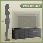 Huuger 63 Inch Dresser for Bedroom, Dresser for Closet - Image 3