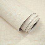 Grasscloth Peel and Stick Wallpaper Beige Contact Paper 15.7inch x 393.7inch by lenify