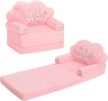MOONBEEKI Toddler Chair Comfy，Foldable Princess Couch by MOONBEEKI