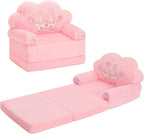 MOONBEEKI Toddler Chair Comfy，Foldable Princess Couch by MOONBEEKI