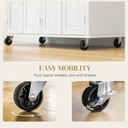 HOMCOM Kitchen Island Cart - Image 6