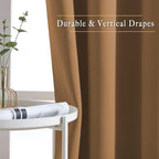 NICETOWN Bedroom Curtains 63 inch Length 2 Panels - Image 5