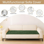 Couch Cover for Dogs, Washable Non Slip Plush Flannel Sofa Protector | Thick - Image 3