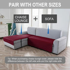 Genina L Shape Couch Cover, Sectional Couch Chaise Covers, Waterproof Washable - Image 2