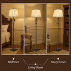 Vintage Floor Lamp with Night Light, Farmhouse Industrial Design Tall Lamp - Image 5
