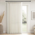 Topfinel 105 Inch Curtains 1 Panels Set, Two Packs Pinch Pleat Back Tab Linen by Topfinel
