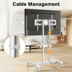 Mobile TV Stand Rolling TV Cart Floor Stand - Image 7