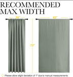 NICETOWN 2 Panels Blackout Curtains, Rod Pocket Window Curtains Room Darkning - Image 3