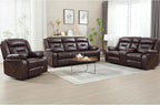 EBELLO Faux Leather Recliner Sofa Furniture Set - Image 7