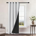 Yakamok Greyish White Blackout Curtains 96 Inches Long 52" Wide, 1 Panel | by Yakamok