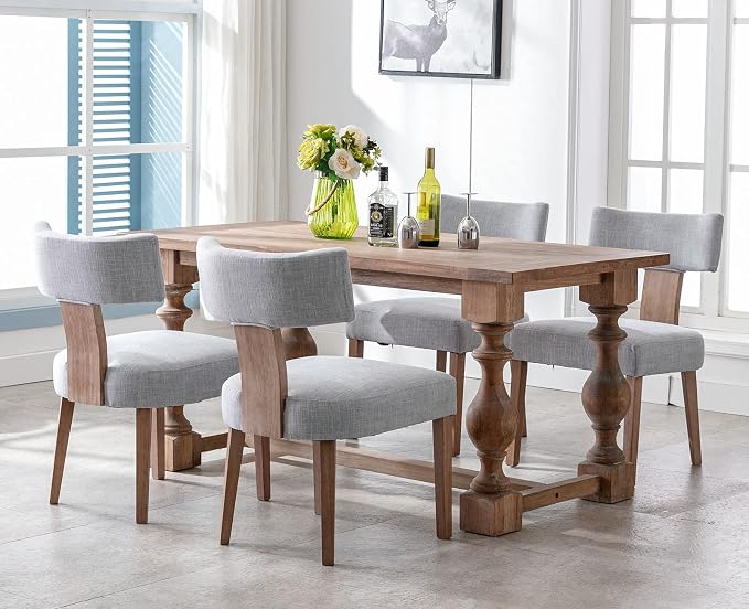 VESCASA Upholstered Farmhouse Dining Chairs - Image 5