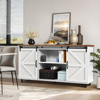 4ever2buy Farmhouse Coffee Bar Cabinet - Image 10