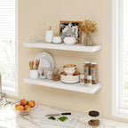 Acovy 30 Inch Floating Shelves, 9.3" Deep Floating Shelf Wall Mounted, Rustic - Image 2