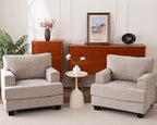 Rexulqo Oversized Accent Chair Set of 2, Upholstered Armchair by REXULQO