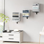 Floating Book Shelves for Wall, 6 Tier Invisible Floating Bookshelf, Vertical - Image 5