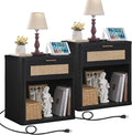 LEYAOYAO Rattan Nightstand by LEYAOYAO-Findtheshiningpointofyourideallife%EF%BC%81