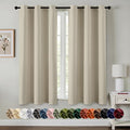 MIULEE Blackout Curtains for Bedroom 2 Panels 40 x 54 Inch Long Sand | Thermal by MIULEE
