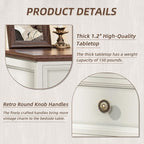 Joaxswe 24" Wide Farmhouse Night Stand, Large End Table - Image 6