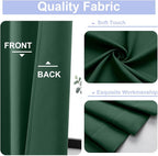 Simplebrand Ava Ever Green Short 30 Inches Blackout Curtain 2 Panels Set - Image 4