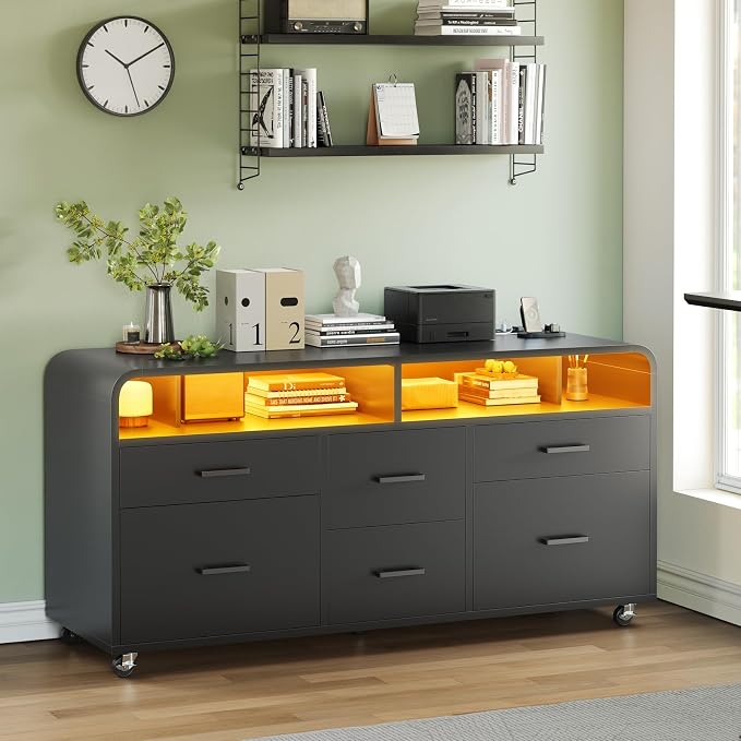 SEDETA 6 Drawer File Cabinet by SEDETA