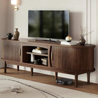 Decofy Mid Century TV Stand for TVs up to 80 Inches, Entertainment Center - Image 7