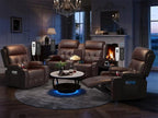 Recliner Sofa Set, Home Theater Seating Wall Hugger Recliners by TOMOSLTER