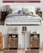 YESHOMY Farmhouse Modern Nightstands - Image 6