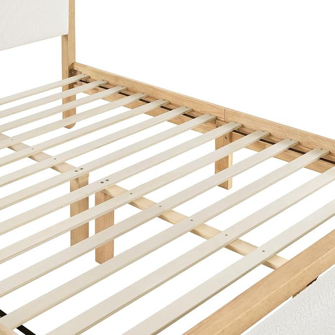 KISLOT 3 Pieces Bedroom Set, Wood Bed Frame - Image 12