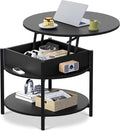 WLIVE Round Lift Top Coffee Table by WLIVE