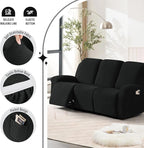 TAOCOCO Recliner Sofa Covers 8-Pieces Stretch Large Couch Covers - Image 3