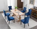 KCC Velvet Dining Chairs Set of 4, Upholstered High-end Tufted Dining Room Chair - Image 10