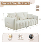 Antetek Teddy Sofa Set for Living Room, 2 Pieces Modern Deep Seat Oversized - Image 2