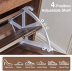 Barnyatoh Shoe Storage Cabinet, Farmhouse Shoe Organizer - Image 4