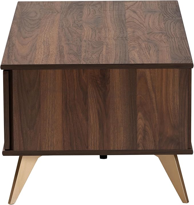 Baxton Studio Graceland Mid-Century Modern Transitional Walnut Brown Finished - Image 6