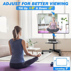 Rolling TV Stand with Shelf for 23-65 inch TVs up to 88lbs, Portable Mobile TV - Image 4