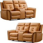 ANJ Oversized Power Reclining Loveseat Sofa Set of 2 - Image 8