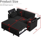 Convertible Corduroy Sofa Bed - Image 2
