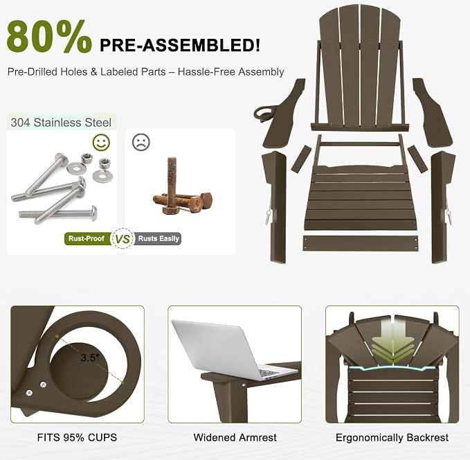 Plastic Adirondack Chair - Image 6