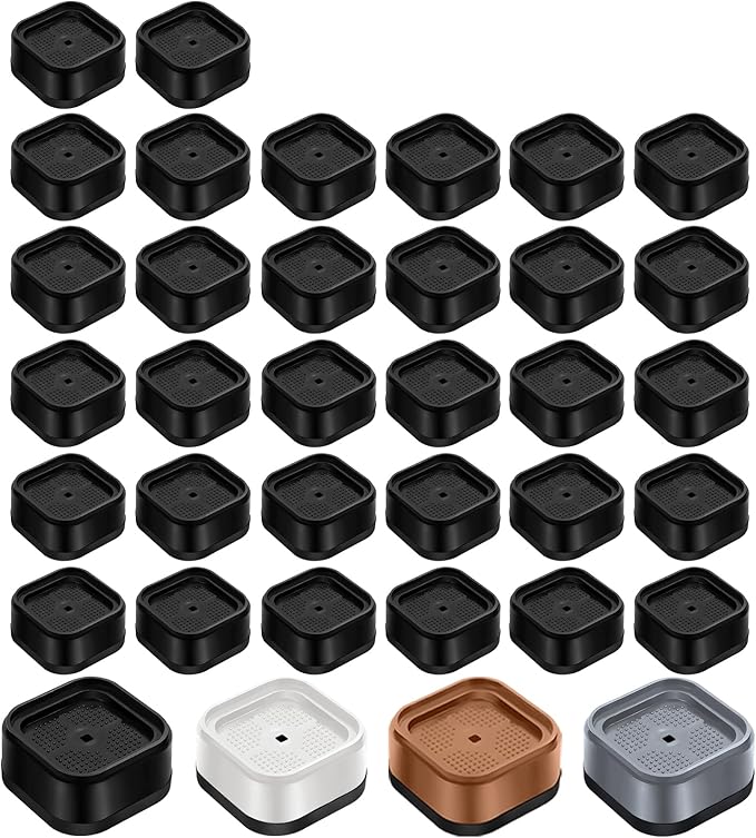 shouwuhho 32 Pack Furniture Risers Adjustable Bed Risers Heavy Duty Lifts by EnjoyLifeEnjoyHappiness