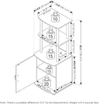 Furinno Turn-N-Tube Tall TV Entertainment Side Table Display Rack - Image 7