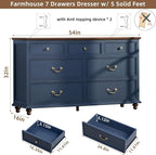 Joaxswe Farmhouse 54" 7 Drawers Dresser - Image 2