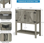 Mufico Console Table with 2-Door Cabinet Coffee Bar Cabinet Sofa Table - Image 2