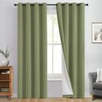 Yakamok Sage Blackout Curtains 96 Inches Long by Yakamok