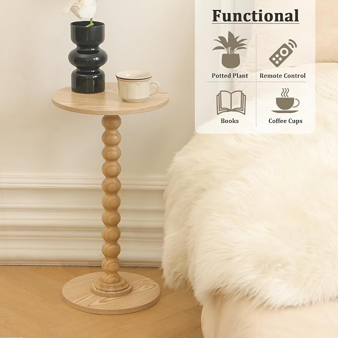 Fultyle Round Side Table, Small Drink Table - Image 4