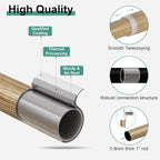 QDWIS 2 Pack Boho Wood Curtain Rods - Image 5