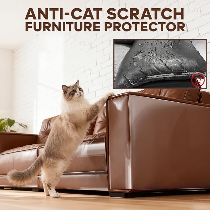 JKLMN Clear Vinyl Cat Scratch Protector - Image 2
